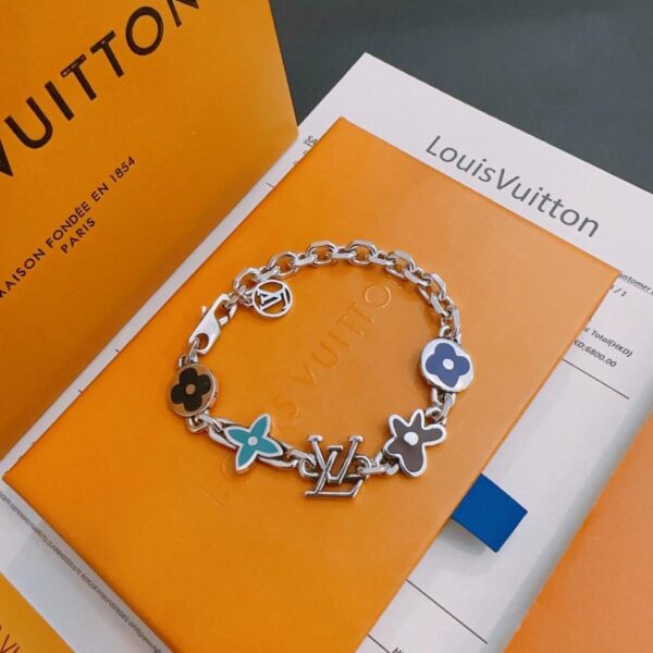 replica,repliche,fake,1:1,earrings,bracelet,ring,jewelry Bracciale Louis Vuitton RW Original Counter Nuovo Stile Retro Coppia Rock Punk Stile Thai Argento (VJDAI)