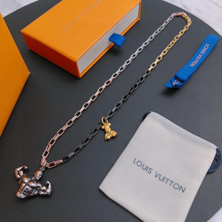 replica,repliche,fake,1:1,earrings,bracelet,ring,jewelry Collana Louis Vuitton RW originale da banco, nuova, modello retrò da coppia, rock punk, stile tailandese in argento (X8D7E) replica,repliche,fake,1:1,earrings,bracelet,ring,jewelry Collana Louis Vuitton RW originale da banco, nuova, modello retrò da coppia, rock punk, stile tailandese in argento (X8D7E)