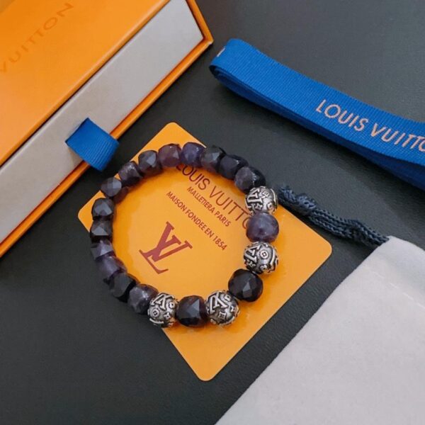 replica,repliche,fake,1:1,earrings,bracelet,ring,jewelry Bracciale Louis Vuitton RW in argento tailandese con agata multi-elemento (WKQTP)