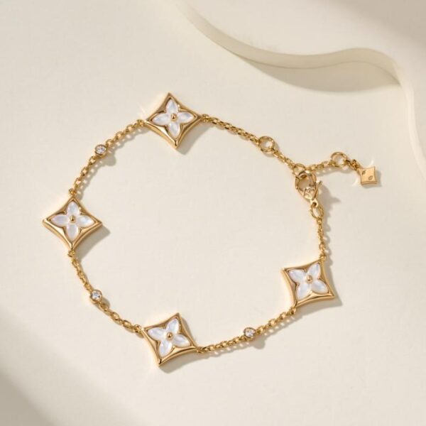 replica,repliche,fake,1:1,earrings,bracelet,ring,jewelry Bracciale LV in madreperla bianca (QQSEG)
