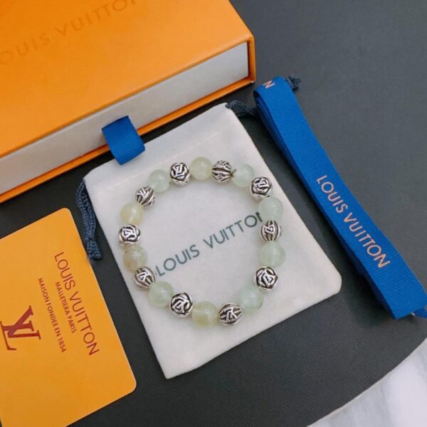 replica,repliche,fake,1:1,earrings,bracelet,ring,jewelry Bracciale Louis Vuitton RW in argento tailandese con agata multi-elemento (IEZAD)