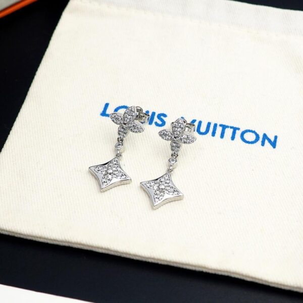 replica,repliche,fake,1:1,earrings,bracelet,ring,jewelry Orecchini floreali LV con diamanti (33QES)