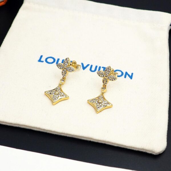 replica,repliche,fake,1:1,earrings,bracelet,ring,jewelry Orecchini floreali con diamanti LV (JELTE)