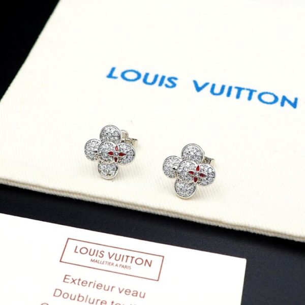 replica,repliche,fake,1:1,earrings,bracelet,ring,jewelry Orecchini LV Vivian Jiva con zirconi naturali intarsiati (Y0KQ7)