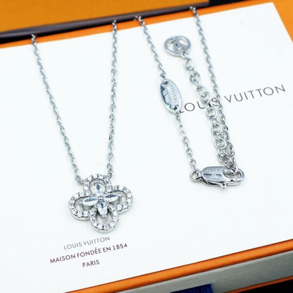 replica,repliche,fake,1:1,earrings,bracelet,ring,jewelry Collana floreale con diamanti LV LV (CCHE9)