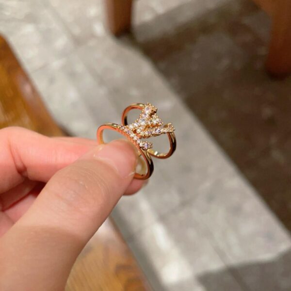 replica,repliche,fake,1:1,earrings,bracelet,ring,jewelry Nuovo anello della serie LOGO cavo di LouisVuitton (LYQLQ)