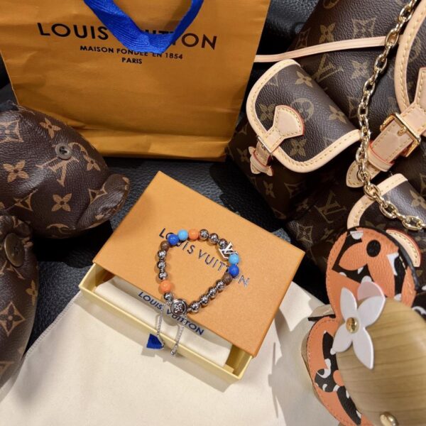 replica,repliche,fake,1:1,earrings,bracelet,ring,jewelry Bracciale con perline colorate premium Louis Vuitton (GIQZN)