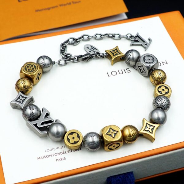 replica,repliche,fake,1:1,earrings,bracelet,ring,jewelry Bracciale LV Damier Party (55FLW)