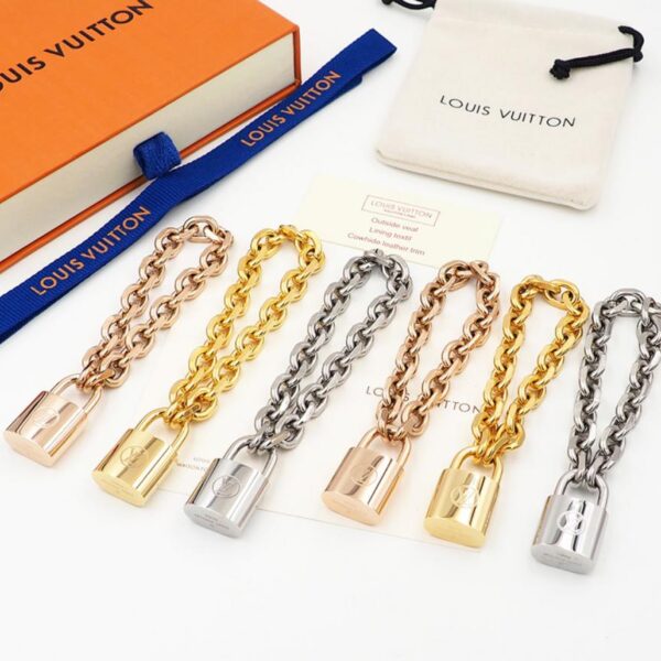 replica,repliche,fake,1:1,earrings,bracelet,ring,jewelry Bracciale LV New Lock LV Edge Cadenas (5LY7L)