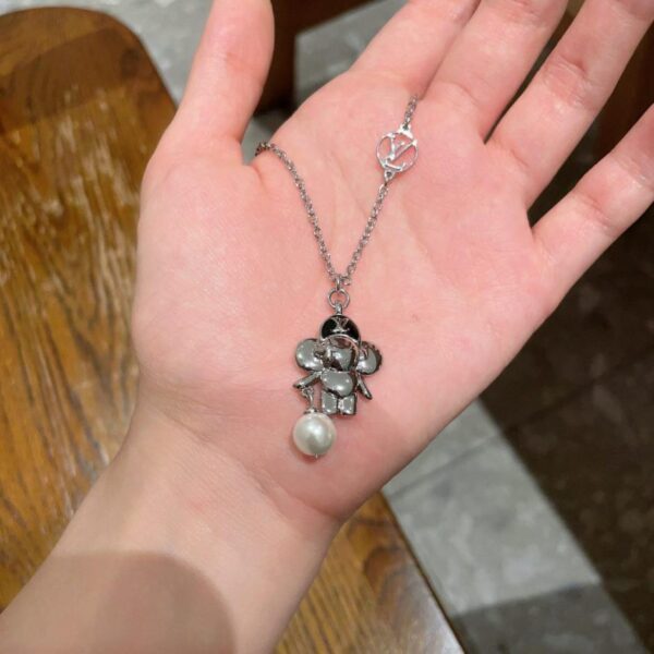 replica,repliche,fake,1:1,earrings,bracelet,ring,jewelry Collana con motivo classico LOUIS VUITTON (OQB2K)
