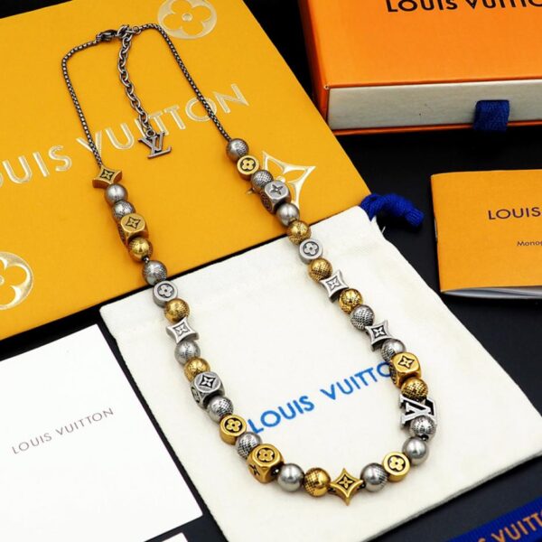 replica,repliche,fake,1:1,earrings,bracelet,ring,jewelry Collana LV Damier per feste (37T15)