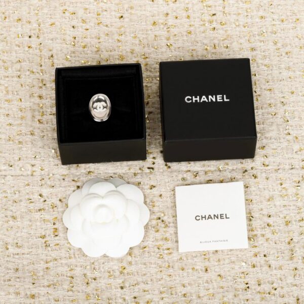 replica,repliche,fake,1:1,earrings,bracelet,ring,jewelry Anello Chanel 25s argento con specchio (K6JKR)
