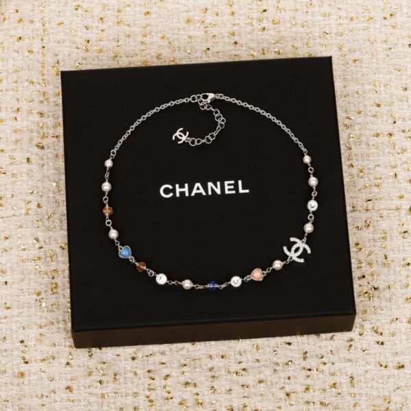 replica,repliche,fake,1:1,earrings,bracelet,ring,jewelry Collana di perle Chanel Love Double C (ZSS0Q)