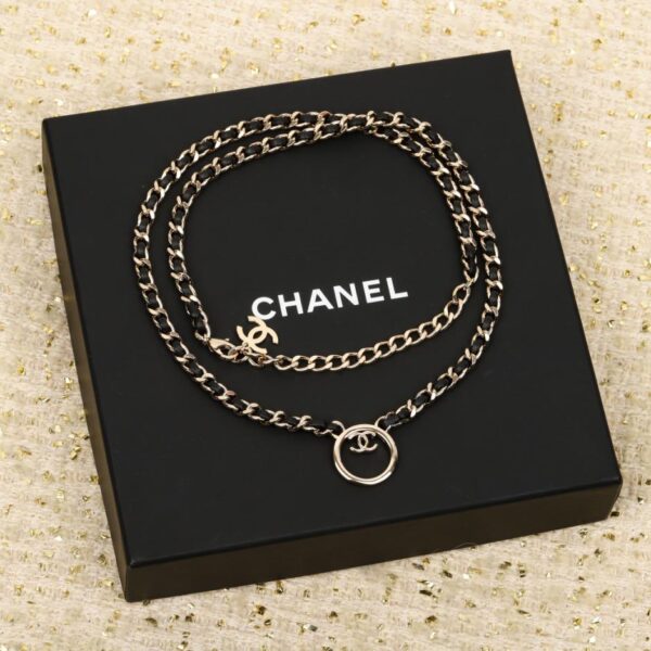 replica,repliche,fake,1:1,earrings,bracelet,ring,jewelry Collana girocollo con doppia C pendente e occhiali Chanel (ALRNJ)