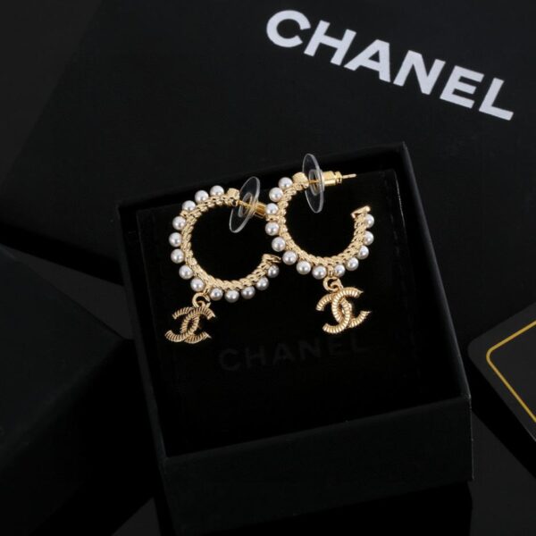 Orecchini a bottone Chanel in argento sterling 925 (YM2IQ)