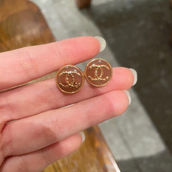 replica,repliche,fake,1:1,earrings,bracelet,ring,jewelry Orecchini Chanel Doppia C di seconda mano (0VBW4)