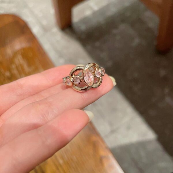 replica,repliche,fake,1:1,earrings,bracelet,ring,jewelry Anello Chanel doppia C (ZPFPJ)
