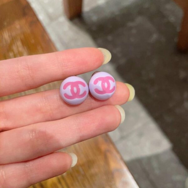 replica,repliche,fake,1:1,earrings,bracelet,ring,jewelry Orecchini vintage Chanel con doppia C, replica originale del logo (69ZJK)