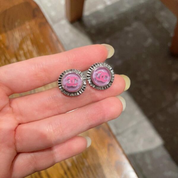 replica,repliche,fake,1:1,earrings,bracelet,ring,jewelry Orecchini Chanel vintage con doppia C, replica originale del logo (7595G)