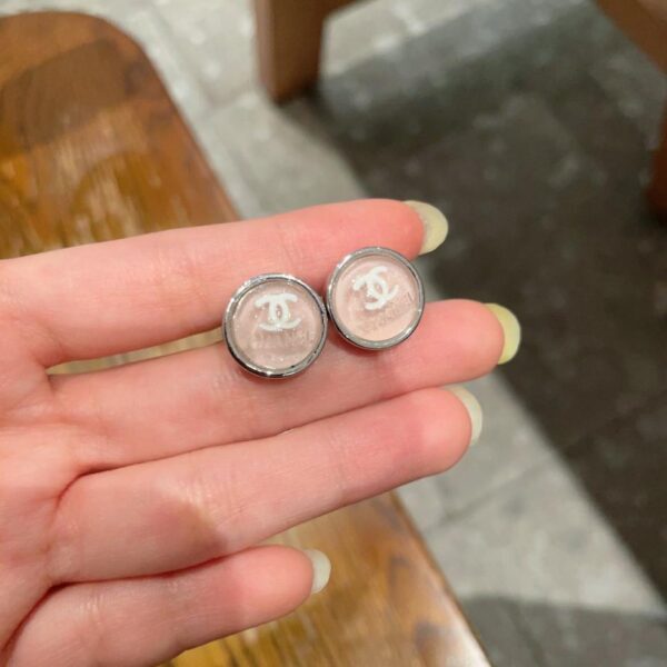 replica,repliche,fake,1:1,earrings,bracelet,ring,jewelry Orecchini vintage Chanel con doppia C, replica originale del logo (S8ESF)
