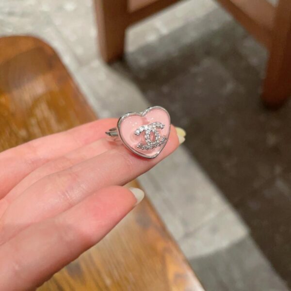 replica,repliche,fake,1:1,earrings,bracelet,ring,jewelry Anello Chanel doppia C (AKM1S)