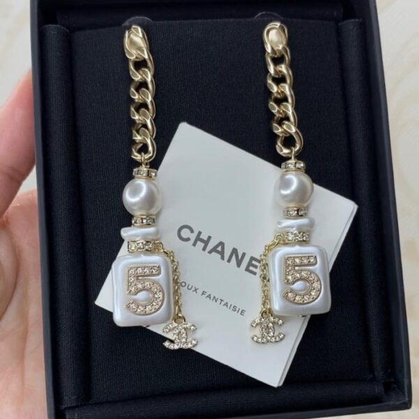 Orecchini a forma di bottiglia di profumo Chanel 22s (ACPDZ)