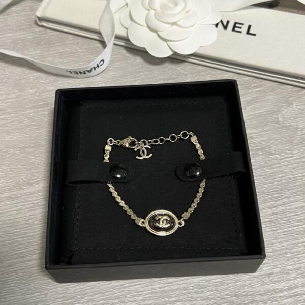 replica,repliche,fake,1:1,earrings,bracelet,ring,jewelry Bracciale ovale in ossidiana fine lavorato a mano Chanel 25A (DK5K2)