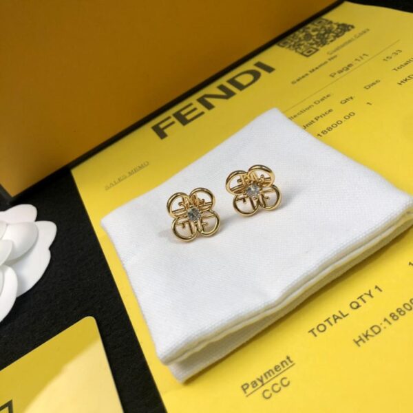 replica,repliche,fake,1:1,earrings,bracelet,ring,jewelry Nuovi orecchini con logo FENDI, personalizzazione di alta gamma (BLMV8)