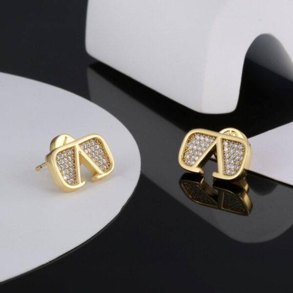 replica,repliche,fake,1:1,earrings,bracelet,ring,jewelry Orecchini a spillo in argento sterling Valentino nuovi (X12P9)