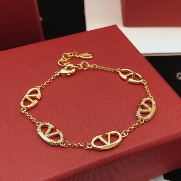 replica,repliche,fake,1:1,earrings,bracelet,ring,jewelry Bracciale Valentino in oro, ultimo arrivato, in ottone ZP (BJKPJ)