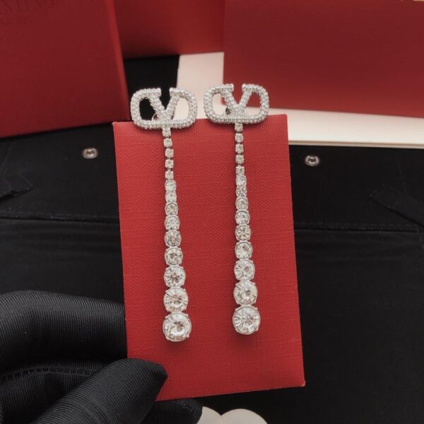 replica,repliche,fake,1:1,earrings,bracelet,ring,jewelry Orecchini a nappe Valentino, ultimi modelli, in ottone ZP (H6BDH)