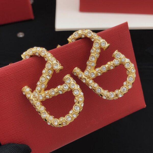 replica,repliche,fake,1:1,earrings,bracelet,ring,jewelry Orecchini Valentino con diamanti, ultimi modelli, materiale in ottone ZP (VLJ0T)