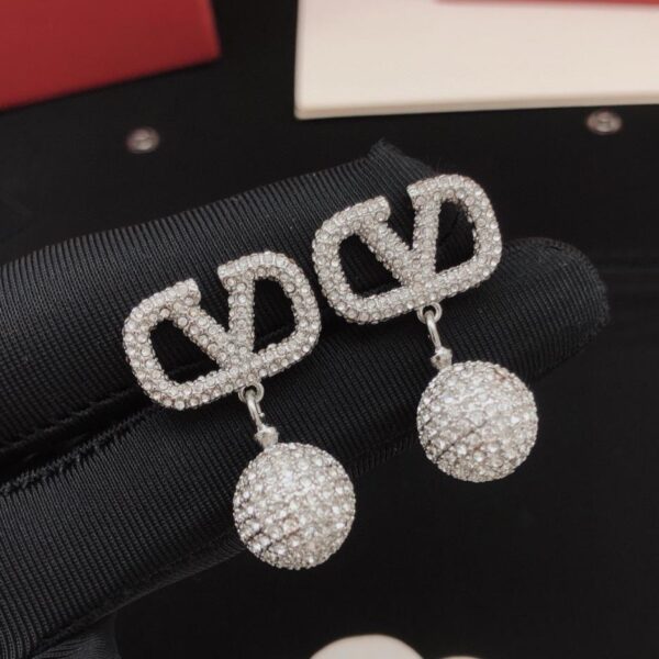 replica,repliche,fake,1:1,earrings,bracelet,ring,jewelry Orecchini Valentino con diamanti interi (25VST)