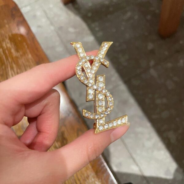 replica,repliche,fake,1:1,earrings,bracelet,ring,jewelry Spilla sincronizzata con nuovo stile YSL (2O9RT)