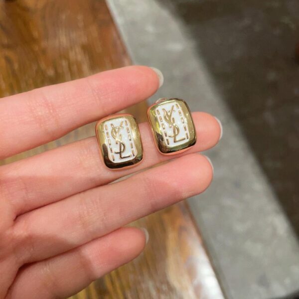 replica,repliche,fake,1:1,earrings,bracelet,ring,jewelry Nuovi orecchini YSL in argento 925 con ago (RULG1)