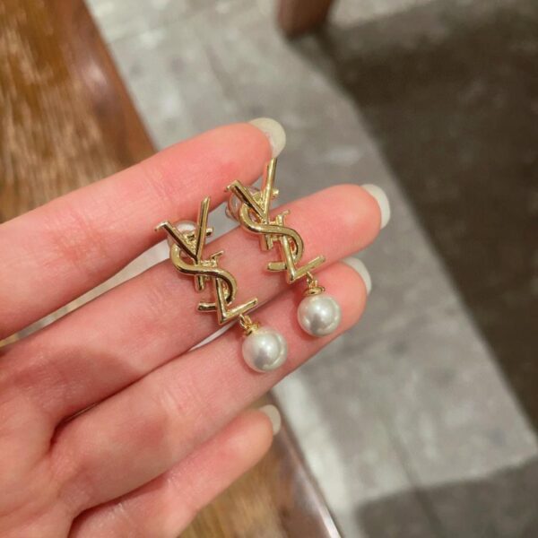 Nuovi orecchini YSL in argento 925 con ago (7ABZO)