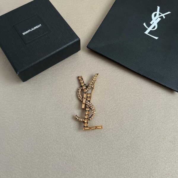 replica,repliche,fake,1:1,earrings,bracelet,ring,jewelry Spilla con lettera YSL (5LKBE)