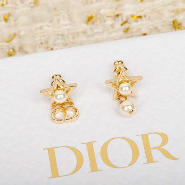 replica,repliche,fake,1:1,earrings,bracelet,ring,jewelry Orecchini Dior con perle a stella a cinque punte (5UXSO)