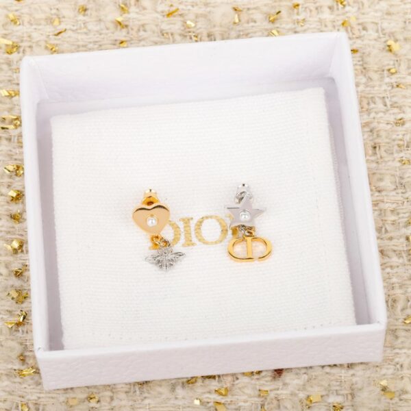 replica,repliche,fake,1:1,earrings,bracelet,ring,jewelry Orecchini Dior New CD Bee (KH73O)