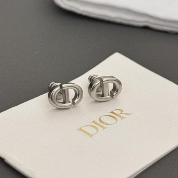 replica,repliche,fake,1:1,earrings,bracelet,ring,jewelry Orecchini a bottone Dior Classic CD oro/argento (ZNM2Z)