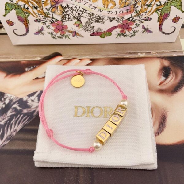 replica,repliche,fake,1:1,earrings,bracelet,ring,jewelry Bracciale Dior con perline quadrate (1SSNT)