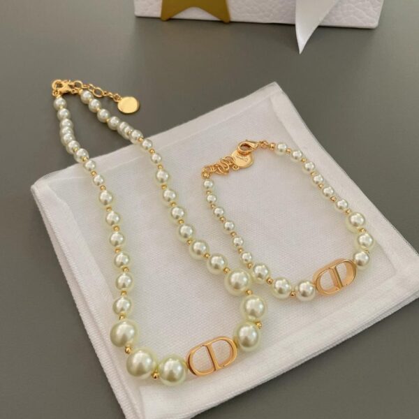 replica,repliche,fake,1:1,earrings,bracelet,ring,jewelry Bracciale Dior Pearl Choker (PQSO1)