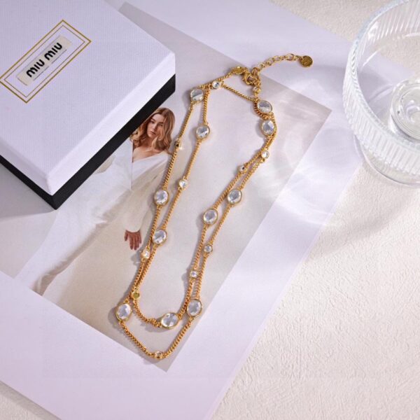 replica,repliche,fake,1:1,earrings,bracelet,ring,jewelry collana con lettera miumiu (FKIID)