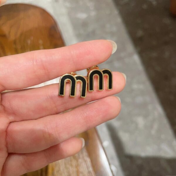 replica,repliche,fake,1:1,earrings,bracelet,ring,jewelry Nuovi orecchini con lettere Miu Miu (1D8KP)