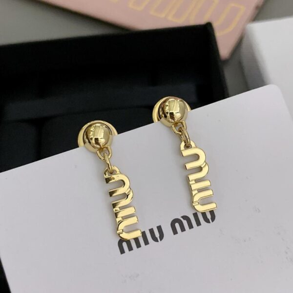 replica,repliche,fake,1:1,earrings,bracelet,ring,jewelry Orecchini con lettere Miu Miu (LWYW8)