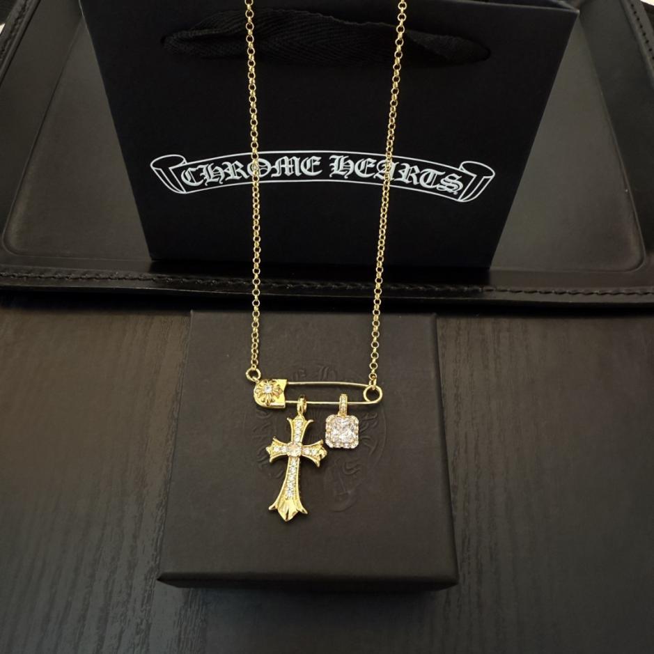 replica,repliche,fake,1:1,earrings,bracelet,ring,jewelry Collana con croce di diamanti bianchi e spilla Chrome Hearts di nuova qualità (LWA2M) replica,repliche,fake,1:1,earrings,bracelet,ring,jewelry Collana con croce di diamanti bianchi e spilla Chrome Hearts di nuova qualità (LWA2M)