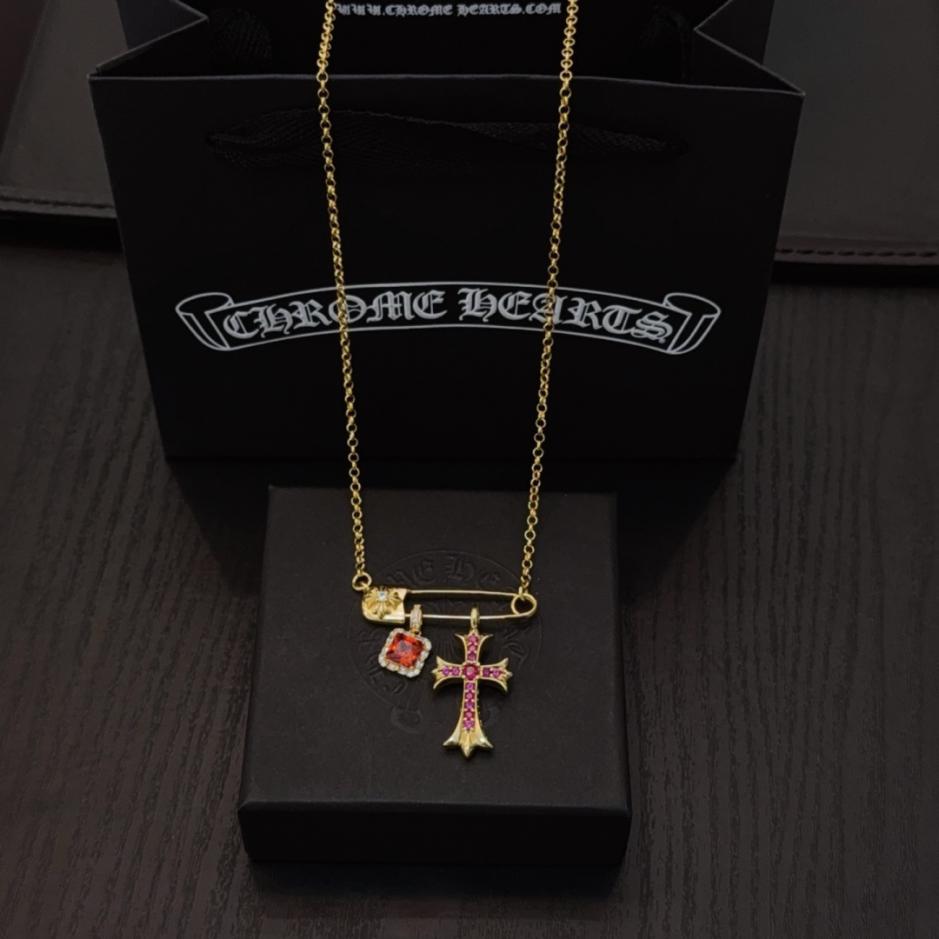 replica,repliche,fake,1:1,earrings,bracelet,ring,jewelry Nuova collana con croce di diamanti rosa con spilla Chrome Hearts di qualità (S15CA) replica,repliche,fake,1:1,earrings,bracelet,ring,jewelry Nuova collana con croce di diamanti rosa con spilla Chrome Hearts di qualità (S15CA)