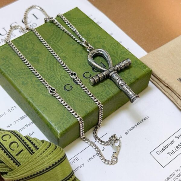 replica,repliche,fake,1:1,earrings,bracelet,ring,jewelry Collana Gucci serie Anger Forest doppia G (YTJ4A)