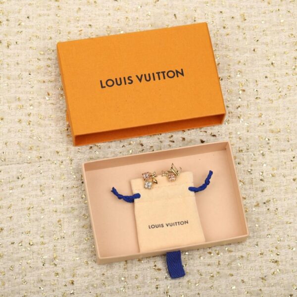 replica,repliche,fake,1:1,earrings,bracelet,ring,jewelry Orecchini asimmetrici Louis Vuitton con diamanti rosa (00JSF)