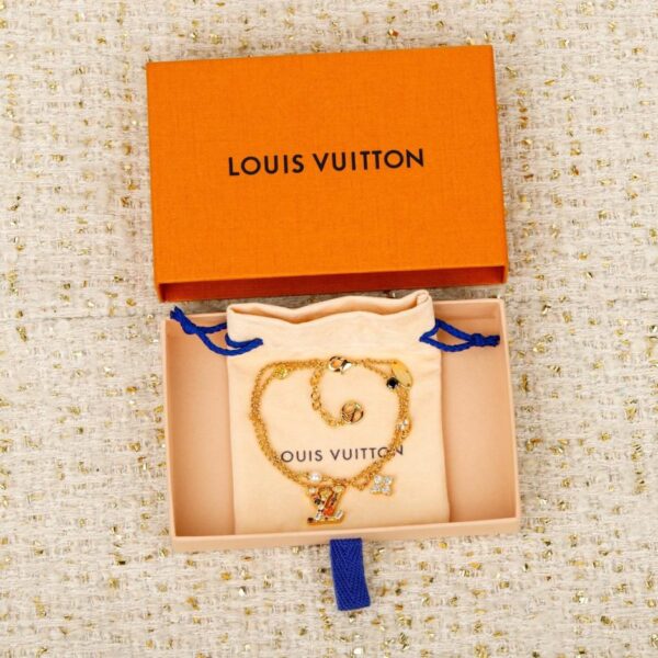 replica,repliche,fake,1:1,earrings,bracelet,ring,jewelry Bracciale doppio con diamanti colorati LV (9IUQX)